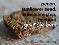 pecan-coconut-chocolate-granola-bar by A Life in Balance, via Flickr