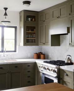 cabinets and lighting fixtures