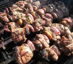 Grilled Lamb Kebabs with Prunes Recipe