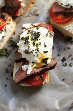 steak & eggs breakfast bruschetta