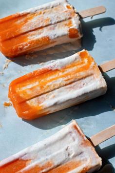 Browned Butter Peaches and Cream Pops
