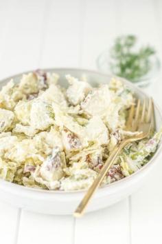 Potato Salad with Cabbage + Dill (gf)