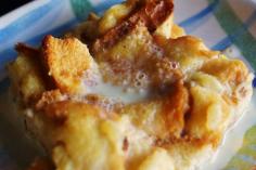 Pina Colada Bread Pudding with Vanilla Rum Sauce