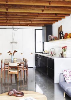 The renovated North Fitzroy cottage of Daniel Stray and Kc Reynolds. Photo – Sean Fennessy. Production – Lucy Feagins / thedesignfiles.net