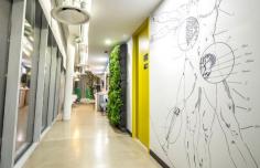 An office in Mexico City by spAce Arquitectura and Petagono Estudio.