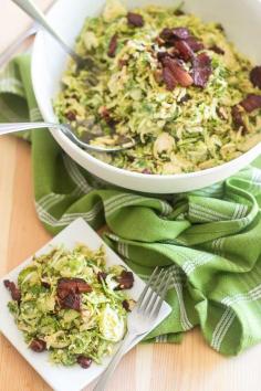 Creamy Brussels Sprouts and Smokey Bacon Salad