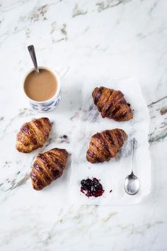 How To Make Chocolate, Plain & Almond Croissants {Step By Step}
