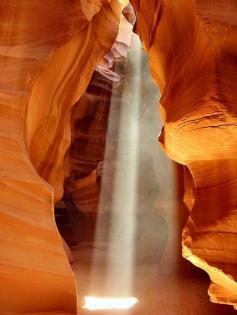 Antelope Canyon.BRABBU loves the energy of this picture.   #light #texture #curve #sun #canyon