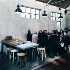 | industrial style cafe |