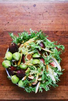 Fig and Pear Salad with Vanilla Bean Vinaigrette