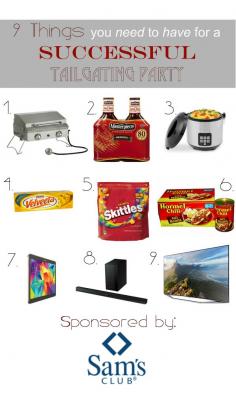 9 things you need to have a successful tailgating party #sp #SamsClubTailgating