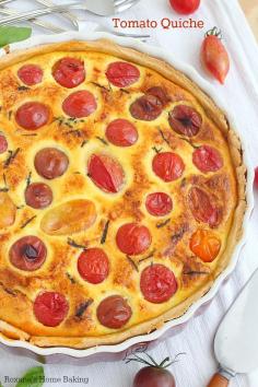 Chock-full of tomatoes, creamy ricotta cheese, grated Parmesan and fresh basil this flagrant and flavorful tomato quiche is perfect for brea...