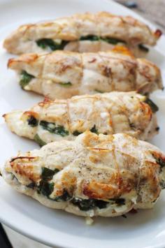 spinach, feta, sun dried tomato stuffed chicken