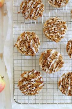 Mini Iced Oatmeal Cookie Apple Pies