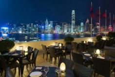 A Harbourside Night View at Marco Polo Hotel Hong Kong