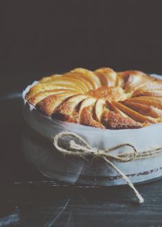 Lemon Yoghurt Apple Cake with Lemongrass and Ginger Syrup