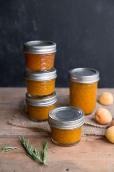 Apricot rosemary jam