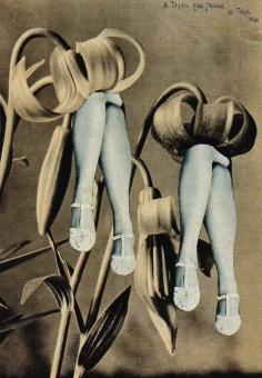 Karel Teige, Untitled (Collage, dédicacé à Toyen que j’aime), 1941.