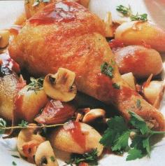 Slow Cooker Chicken with Red Wine and Mushrooms Recipe