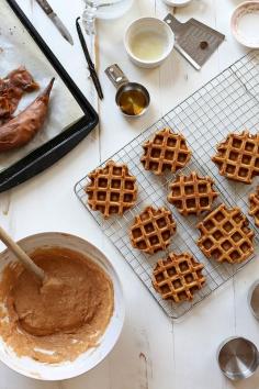 Vanilla Bean Sweet Potato Waffles