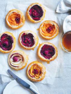 Stone fruit almond tarts recipe from Something for Everyone by Louise Fulton Keats | Cooked