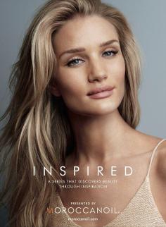 Another coup: Rosie Huntington-Whiteley's career is going from strength to strength. Her latest feat? Starring as the face and glossy hair of Moroccanoil's latest campaign