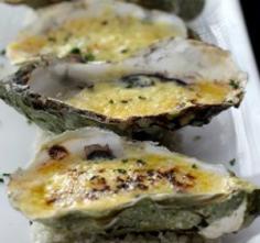 Cooked Oysters Served Hot on the Half Shell Recipe