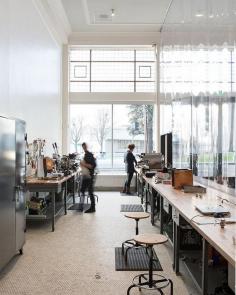 Jensen Architects Converts Automobile Showroom Into Blue Bottle Coffee | Projects | Interior Design