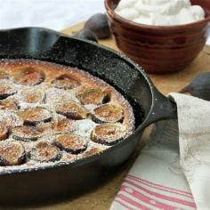 Fig Clafoutis with Port Cream