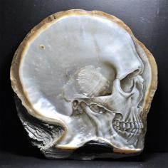 Mother of Pearl Skulls by Gregory Halili.