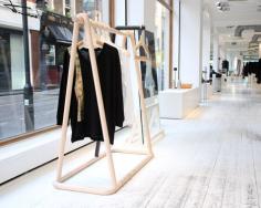 Torsten Neeland creates wooden framework for new Yohji Yamamoto collection