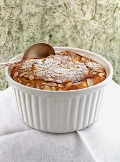 Whiskey Soufflé with Honey Caramelized Apples