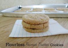 Flourless Peanut Butter Cookies(Gluten Free)