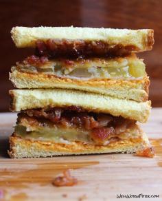Fried Green Tomato Sandwich (Bacon Jam & Pimento Cheese)