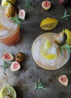 fig and lemon cocktail