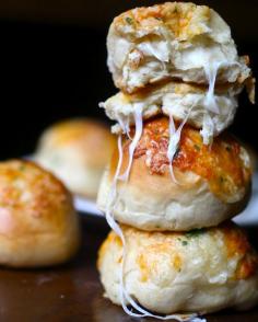 Stuffed cheese buns. Cheesey goodness right there.