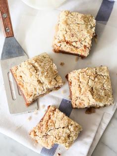 Apple Blondies with Cinnamon Almond Streusel