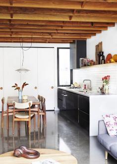 The renovated North Fitzroy cottage of Daniel Stray and Kc Reynolds. Photo – Sean Fennessy. Production – Lucy Feagins / The Design Files. Via @The Design Files