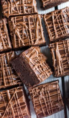 Milk Chocolate Peanut Butter Truffle Brownies