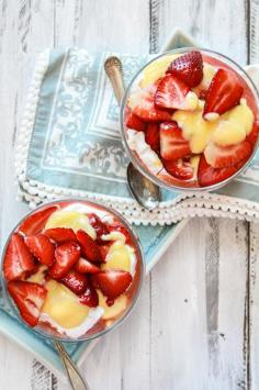 
                        
                            Cheesecake Mousse with Lemon Curd and Strawberries
                        
                    