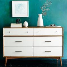 
                        
                            @Melody Gee Strayer if i finally break down and paint that chest that's been sitting in the basement? thoughts on the two tone for that? Mid-Century 6-Drawer Dresser  - White + Acorn #westelm
                        
                    