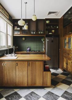 Princes Hill kitchen designed by Sarah Trotter of Hearth. Photo - Lauren Bamford. Via @The Design Files