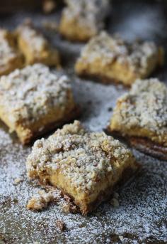 Pumpkin Streusel Cheesecake Squares