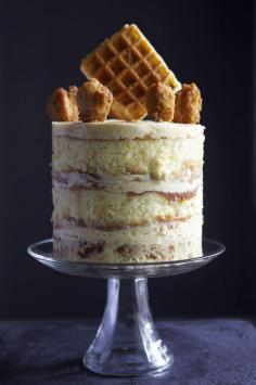 
                        
                            Chicken & Waffles Cake — yellow buttermilk cake, maple frosting, spicy sage caramel
                        
                    