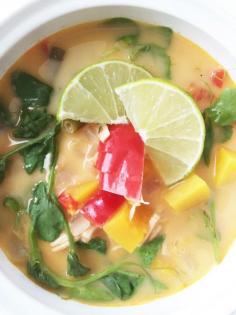 Fall Harvest Turkey Thai Soup (Crock Pot)