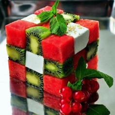 Rubik's Cube Dessert