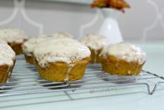 Pumpkin Muffins with Maple Glaze