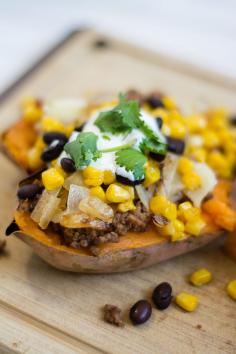 loaded habanero sweet potatoes (healthy, delicious, and FULL of flavor!)