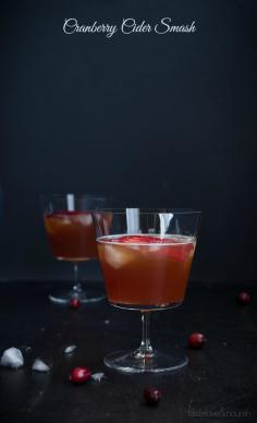 
                        
                            Cranberry Cider Smash - A mix of bourbon and apple cider with a splash of cranberry juice
                        
                    