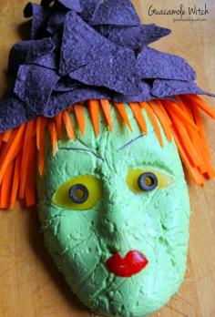 
                        
                            Jo and Sue: Halloween Dinner 2014. Tons of Spooky food ideas! - Like this Guacamole Witch
                        
                    